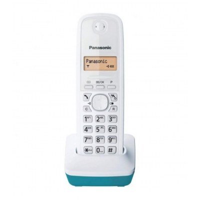 Teléfono Inalámbrico Panasonic KX-TG1611/ Blanco/ Azul