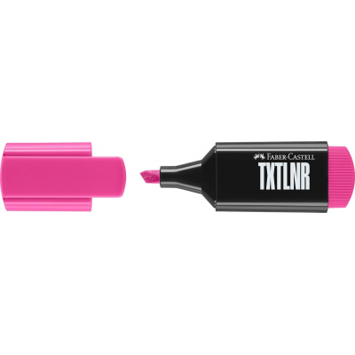 Faber-Castell TXTLNR Marcador Fluorescente - Punta Biselada - Trazo entre 1, 2 y 5 mm - Tinta con Base de Agua - Color Rosa