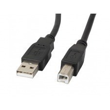 Cable lanberg impresora usb macho a usb macho negro 3 m