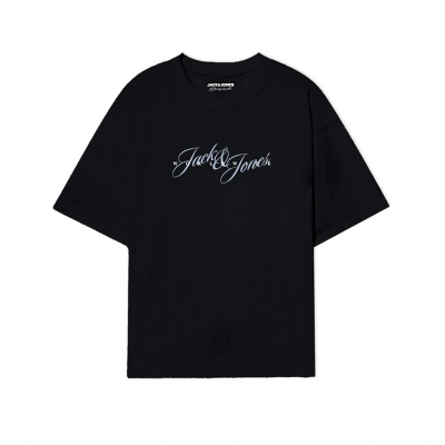 Camiseta JACK & JONES JORINWOOD TEE SS CREW NECK FST 12284732 Negro Negro
