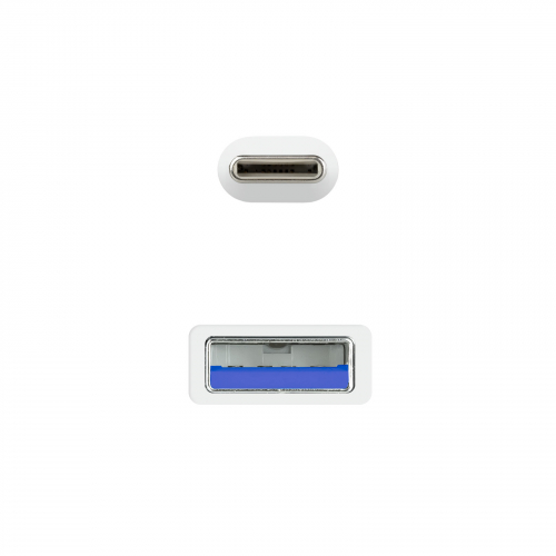 Nanocable - CABLE USB 3.1 GEN2 10Gbps 3A USB-C/M-A/M BLANCO 2M