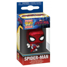 Pop keychain: spider - man bnd - spider - man (metallic)