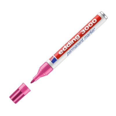 EDDING Marcador permanente 3000 punta conica trazo 1,5-3mm rosa