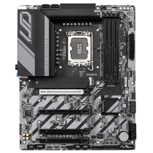 GIGABYTE Placa base Z890 UD WIFI6E - Compatible con CPUs Intel Core Ultra (Serie 2), VRM de 12+1+2 fases, hasta 8800MHz DDR5 (OC), 1xPCIe 5.0 + 2xPCIe 4.0, Wi-Fi 6E, LAN 2.5GbE, USB 4