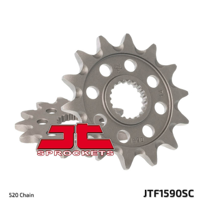 Piñón JT SPROCKETS acero autolimpiable 1590 - Paso 520 JTF1590.13SC