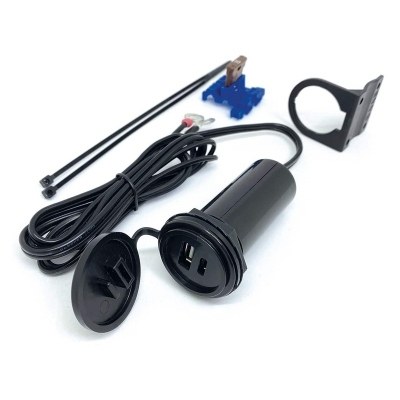 BAAS BIKE PARTS USB Socket - 12/24V 2x3.6A USB11