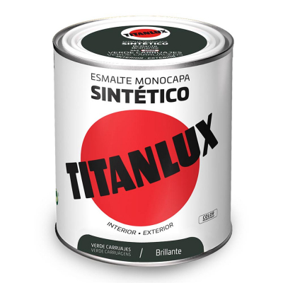 Esmalte sintético monocapa verde carruajes brillante 750ml titanlux 5808988