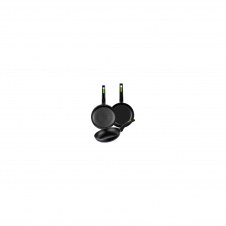 SET SARTENES MONIX 18 22 26CM ESPESOR 4MM ALUMINIO FORJADO CON ANTIADHERENTE MANGO ERGONOMICO VERDES M481241