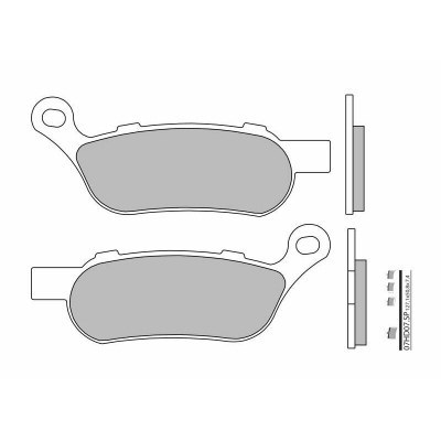 Pastillas de freno sinterizadas Brembo 07HD07SP 07HD07SP