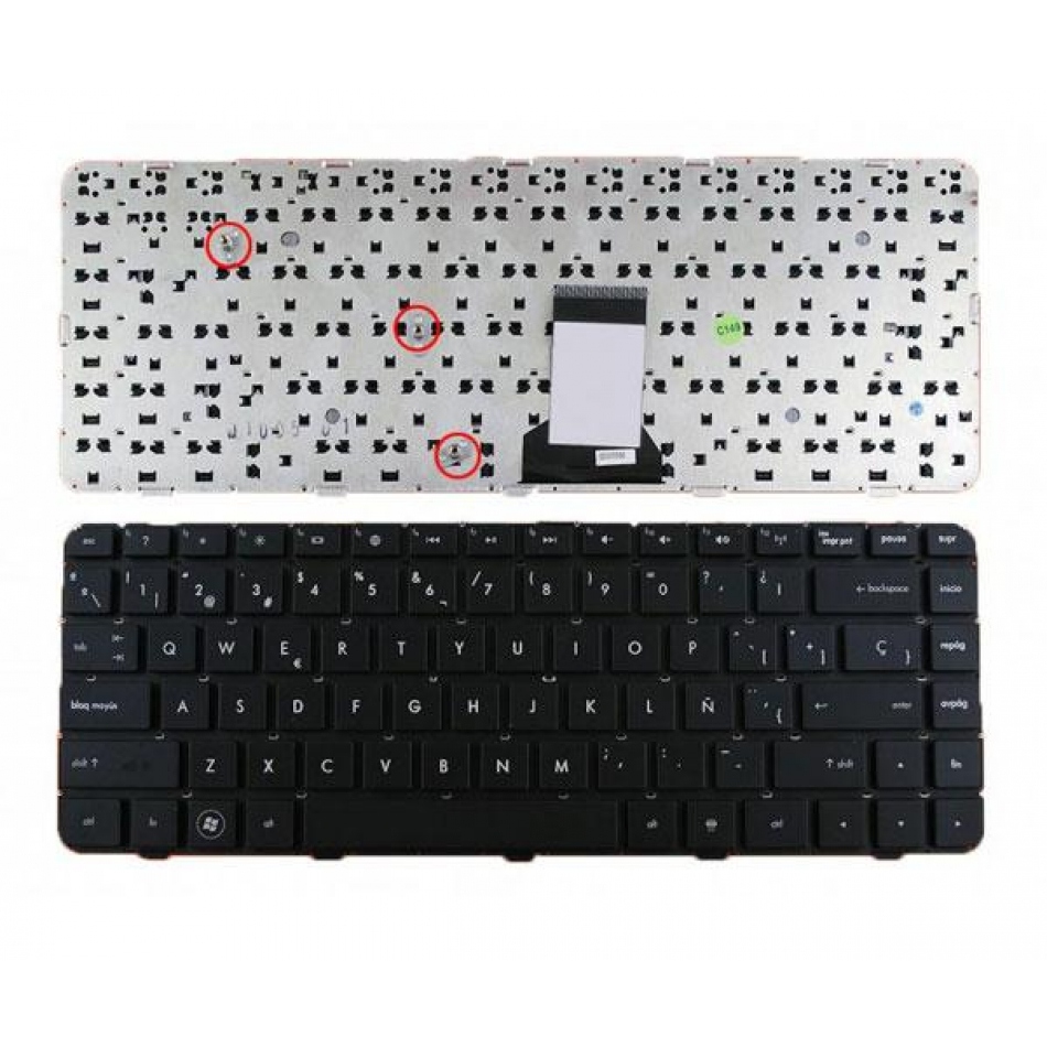 Teclado para portátil Hp Pavilion dm4-1000 dv5-2000 series negro sin marco