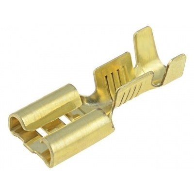 Terminal Faston Hembra 6,3mm sin Aislar (100 Uds.)