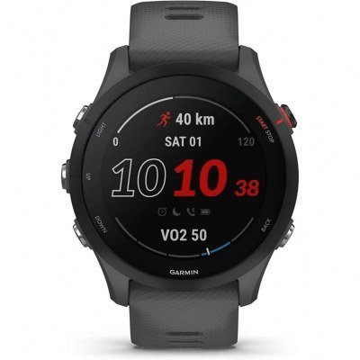 Reloj smartwatch garmin sportwatch forerunner 255 gris pizarra f.cardiaca - gps - 33mm - color - acelerometro - bt - 5 atm