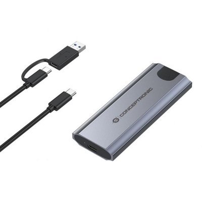 Caja externa usb - c conceptronic dante hd m.2 nvme ssd usb - c 3.2 gen2 - usb - a