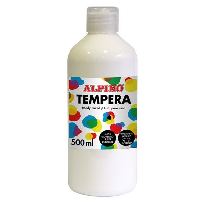 DM010170 tempera 500 ml Botella Blanco