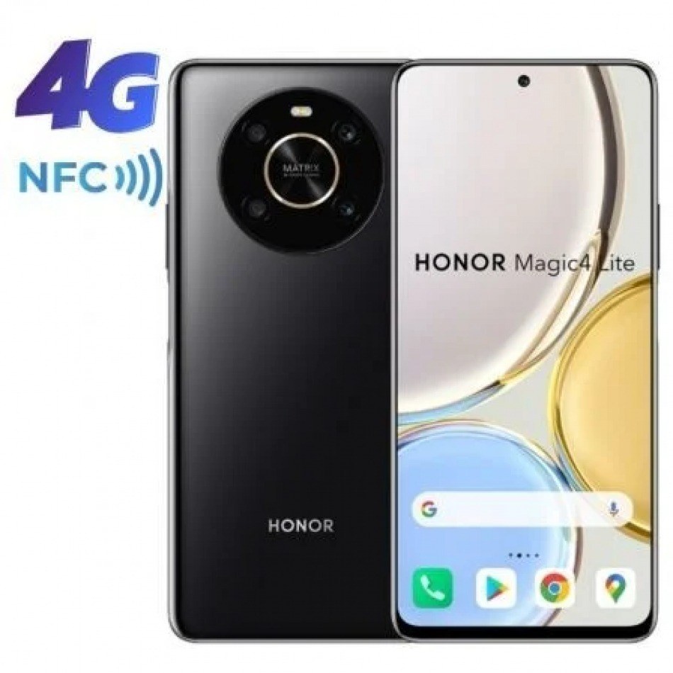 Smartphone Honor Magic4 Lite 6GB/ 128GB/ 6.81/ Negro Noche