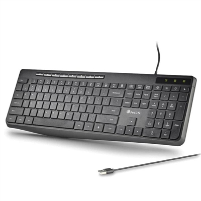 Teclado Usb NGS SpectraA Ultra Slim Silen. USB-A