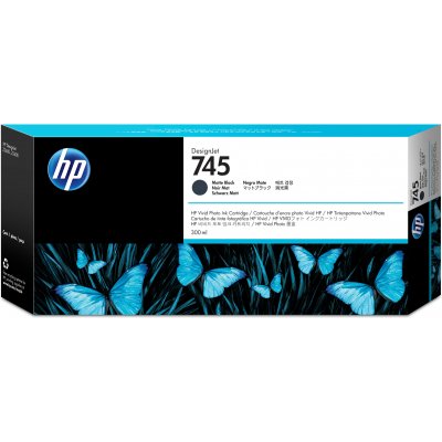 HP 745 Tintenpatrone Mattschwarz 300 ml