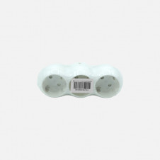 Eco Adaptador 3tomas Retractil Mod7 2p+e 16a 230v Blanco Protecc. Infantil 5x14x8cm