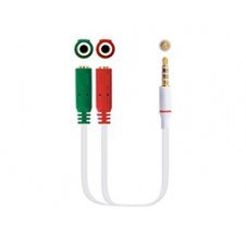 Nanocable Audio 3.5mm/m A 2x3.5mm/h 20cm