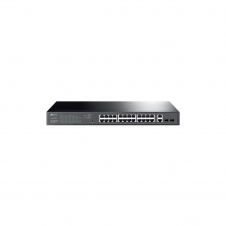 TP-LINK TL-SG1428PE switch Gestionado Gigabit Ethernet 10/100/1000 Energ?a sobre Ethernet PoE 1U Negro