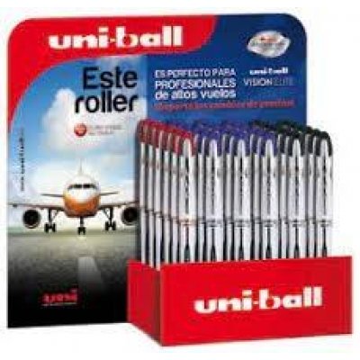 UNIBALL EXPOSITOR ROLLERBALL VISION ELITE UB-200/3D COLORES-36U-