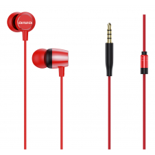 Aiwa ESTM-20RD auricular y casco Auriculares Alámbrico Dentro de oído Llamadas/Música/Deporte/Uso diario Rojo