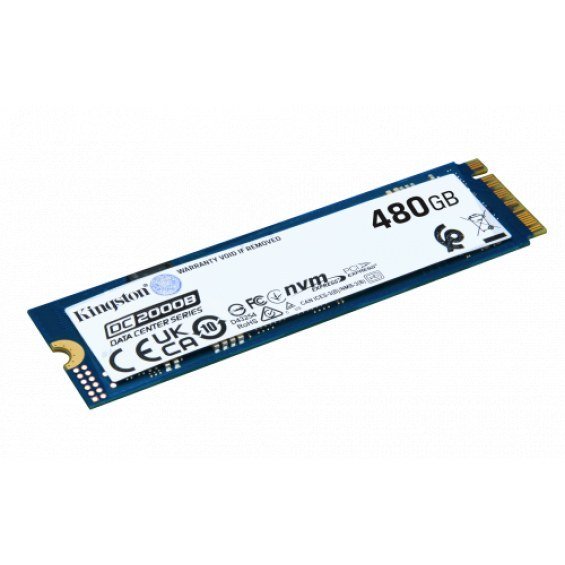 Kingston Technology DC2000B M.2 480 GB PCI Express 4.0 NVMe 3D TLC