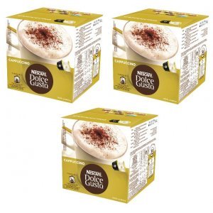 Pack de 3 cajas Dolce Gusto CAPPUCCINO, 16 unidades por caja, 48 cápsulas en total