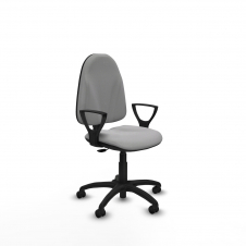 Piqueras y Crespo Algarra CP bali gris claro brazos fijos base poliamida ruedas engomadas 50mm