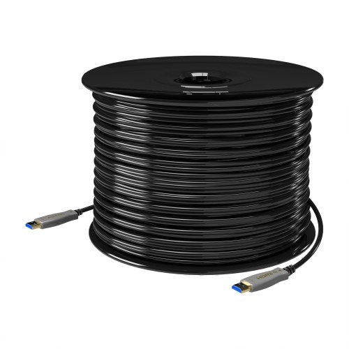 Aisens - Cable Hdmi V2.0 Aoc Premium Alta Velocidad / Hec 4K@60Hz 4:4:4 18Gbps, A/M-A/M, Negro, 100M