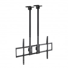 TooQ Soporte de Techo Extensible con doble mástil para Pantallas 60”-120