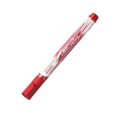 Rotulador Punta Redonda para Pizarra Bic Velleda 902089/ 1.5mm/ Rojo