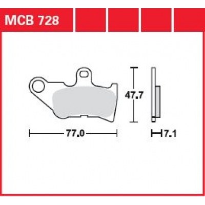 Pastillas de freno metal sinterizado SV TRW MCB728