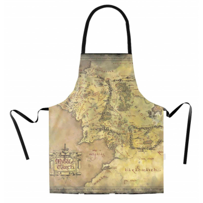 Delantal mapa el seãor de los anillos packaging carton