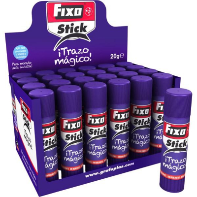 FIXO PEGAMENTO EN BARRA STICK TRAZO MÁGICO 20GR CAJA -24U-