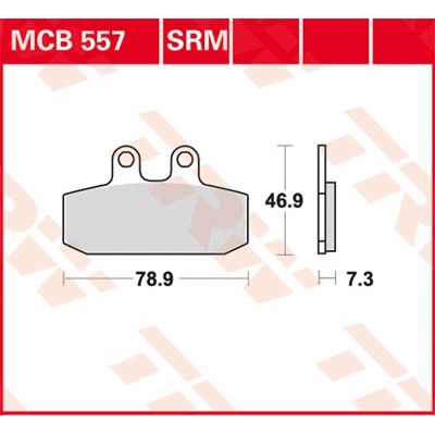 Pastillas de freno sinterizadas scooter serie SRM TRW MCB557SRM