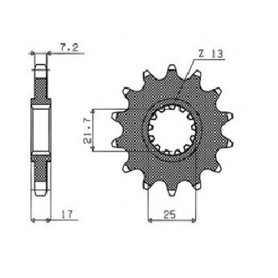 Piñones de arrastre Powerdrive SUNSTAR SPROCKETS 40815