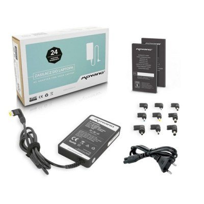 Cargador para portátil universal automático 90W SLIM / 10 conectores / Movano
