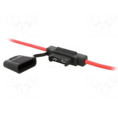 Portafusíble Coche con Cables 29mm 60Amp 32V