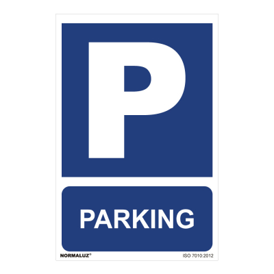 Cartel parking (pvc 0,7mm) 30x40cm normaluz