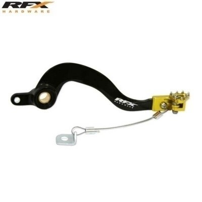 Pedal de freno trasero RFX Pro ST (H/A negro/amarillo) - Suzuki RM85 FXRB3030199YL