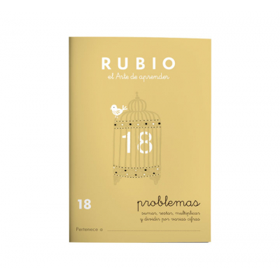 PACK 10 CUADERNOS RUBIO PROBLEMAS 18 P18