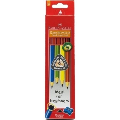 LAPIZ FABER JUNIOR TRIANGUL.-2B bl.12+AF