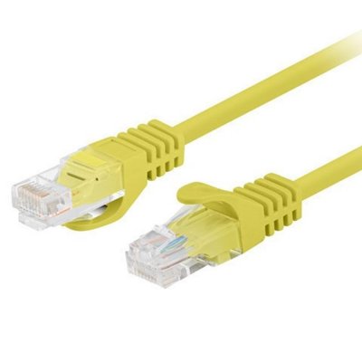 Cable red lanberg latiguillo cat.6 u - utp 7.5m amarillo fluke passed