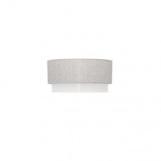 Pantalla Pie Salon Kenya E27 Gris/blanco 40Dx38dx22h