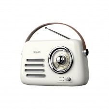 Savio RS-02 radio Portátil Analógica Blanco