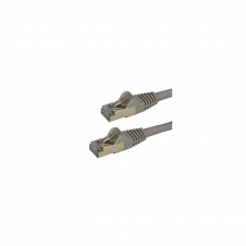 StarTech.com Cable de 3m de Red Ethernet RJ45 Cat6a Blindado STP - Cable sin Enganche Snagless - Gris