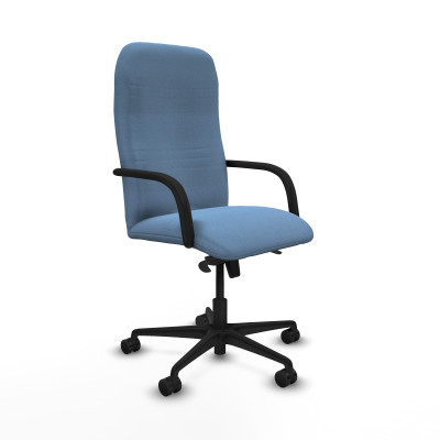 Letur basculante bali azul cielo brazos poliuretano base nailon ruedas 65 mm nailon