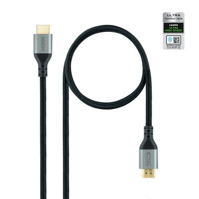 CABLE HDMI 2.1 CERTIFICADO ULTRA HS M-M NEGRO 1.5M