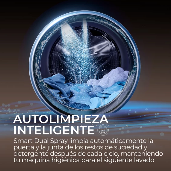 Lavadora Haier HW80-B14939IB, 8 kg, 1400 rpm, clase A, blanco - imagen 8